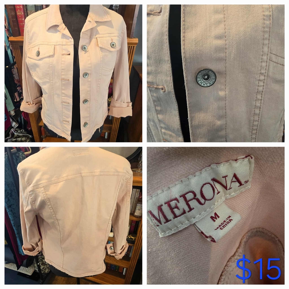 Merona Women's Light Pink Jean Jacket